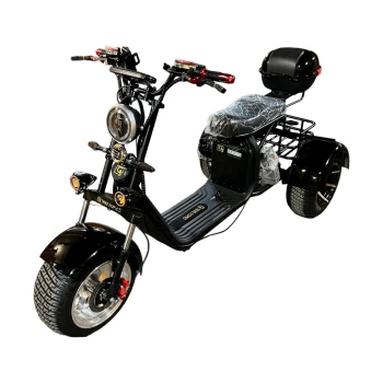 Электроскутер CITYCOCO GT X12 TRIKE Черный глянец